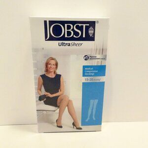 JOBST UltraSheer Natural Compression Stockings 15-20 mmHg Thigh High Small